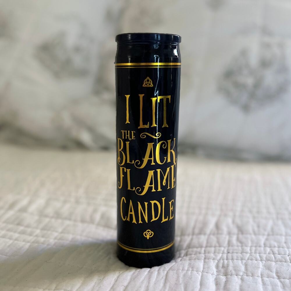 Hocus Pocus Black Flame Candle Halloween Decor